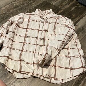 Plaid Button-Up Shirt